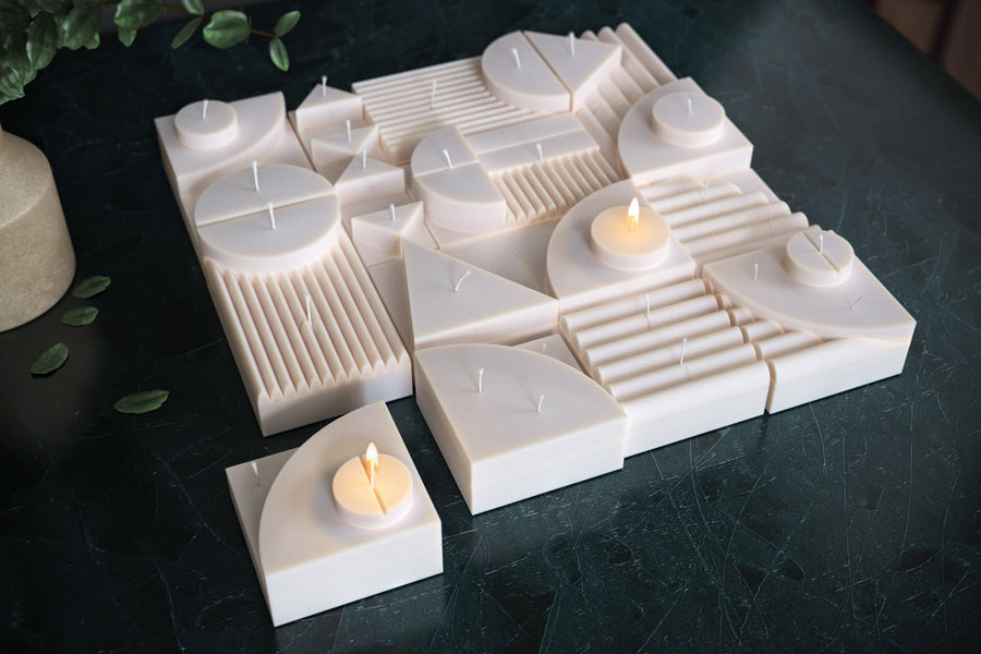 Bauhaus Candles - Set of 15