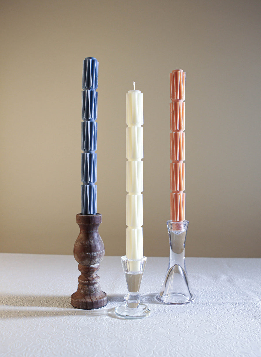 Pleat Taper Candles