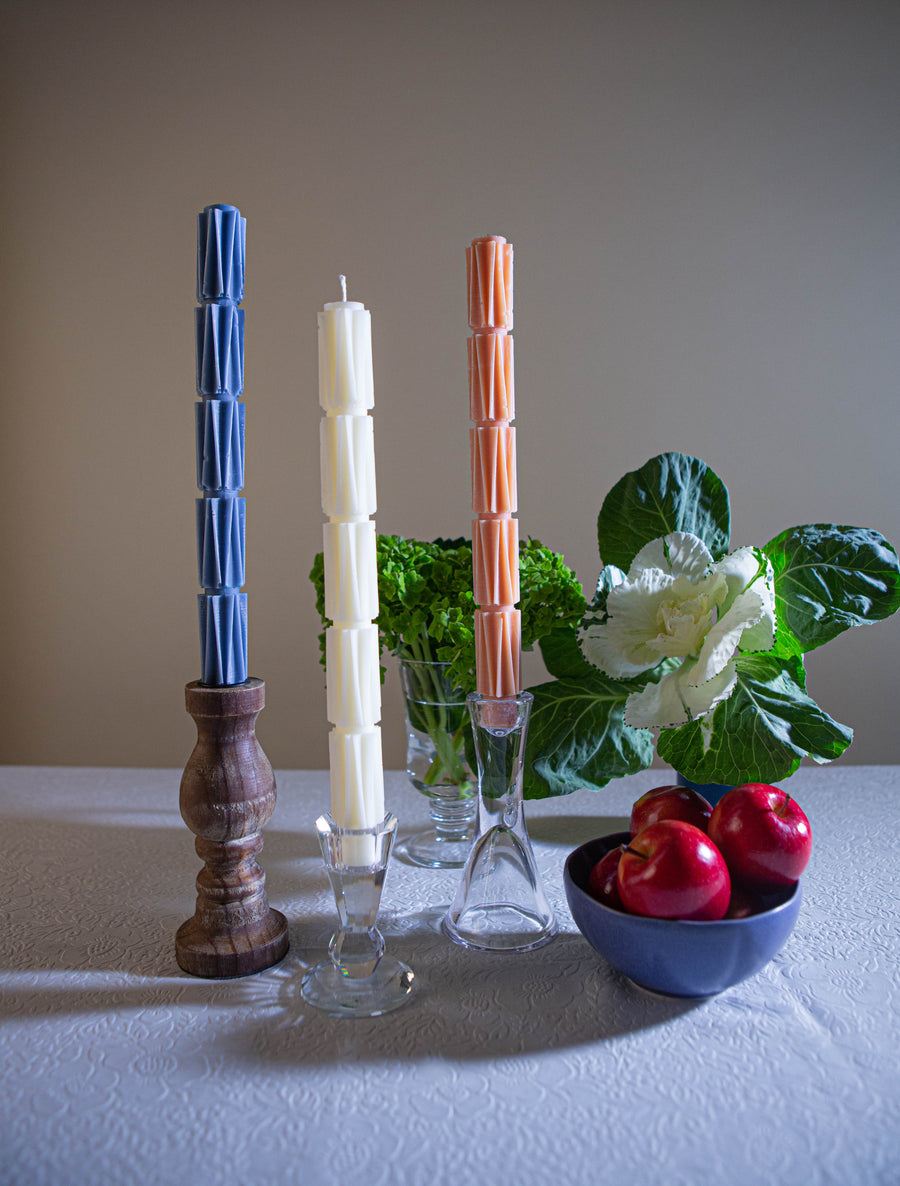 Pleat Taper Candles